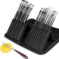 Без бренда «Набор кистей для рисования в чехле, премиум набор (15 нейлоновых кистей, 1 мастихин)» в Тольятти