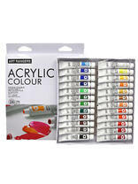 Без бренда «Коробка 24 шт.: Акриловые краски «Две картинки» 24 шт. по 12 мл, проф. пигмент» в Тольятти