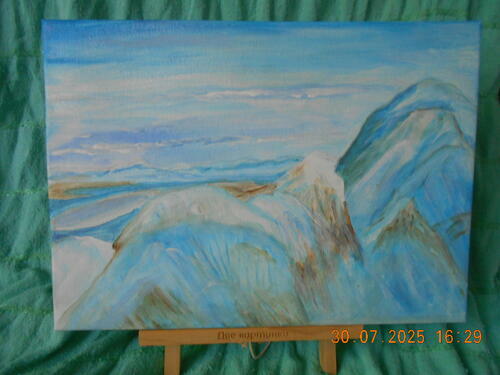 Фотографии готовых работ картин по номерам и алмазной мозаики