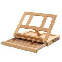 Без бренда «Коробка 10 шт.: Мольберт Две картинки этюдный ящик, настольный, хлопушка 30 см» в Тольятти