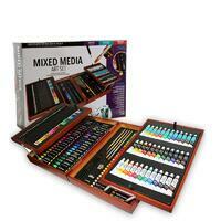 Без бренда «Оптовая коробка 5 шт.: Художественный набор (174 предмета) в деревянном чемоданчике» в Тольятти в интернет-магазине Без бренда «Оптовая коробка 5 шт.: Художественный набор (174 предмета) в деревянном чемоданчике» в Тольятти