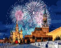 Салют над Красной площадью