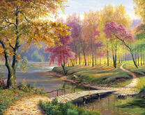 Осенний красивый пейзаж