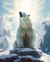 Грозный белый медведь