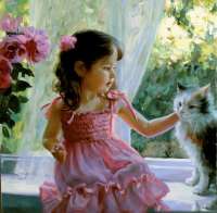 Без бренда «Девочка с кошкой на подоконнике» в Тольятти в интернет-магазине  Без бренда «Девочка с кошкой на подоконнике» в Тольятти