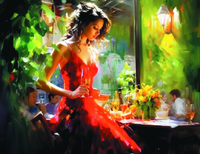 Без бренда «Милая девушка с бокалом шампанского» в Тольятти