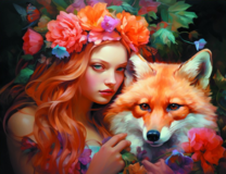 Без бренда «Рыжая девушка и рыжая лисица» в Тольятти