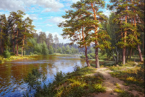 Без бренда «Хвойный лес и река» в Тольятти в интернет-магазине  Без бренда «Хвойный лес и река» в Тольятти