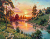 Без бренда «Вид на реку на закате» в Тольятти в интернет-магазине  Без бренда «Вид на реку на закате» в Тольятти