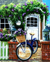 Велосипед у двери дома